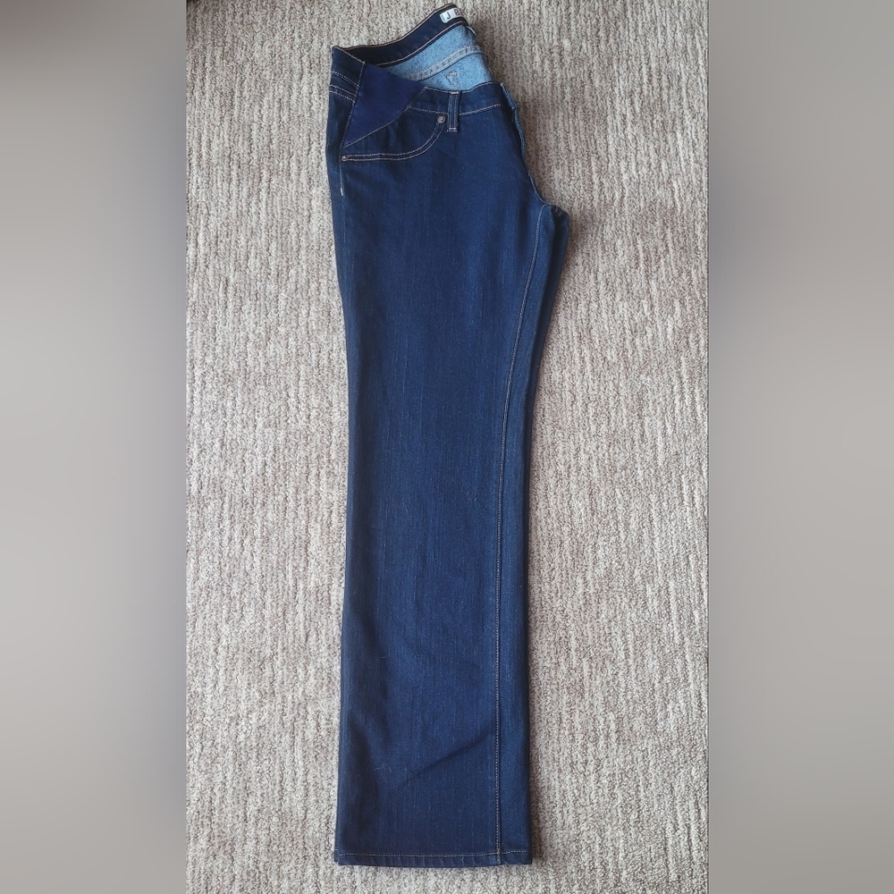 J BRAND MAMA J STRAIGHT LEG MATERNITY JEANS DARK WASH STRETCH 30